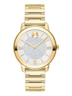 Women's Swiss Bold Luxe Gold Ion Plated Bracelet Watch 32mm