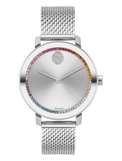 Women's Swiss Bold Stainless Steel Mesh Bracelet Watch 34mm