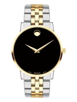 Men's Swiss Museum Classic Two-Tone PVD Stainless Steel Bracelet Watch 40mm Style #0607200