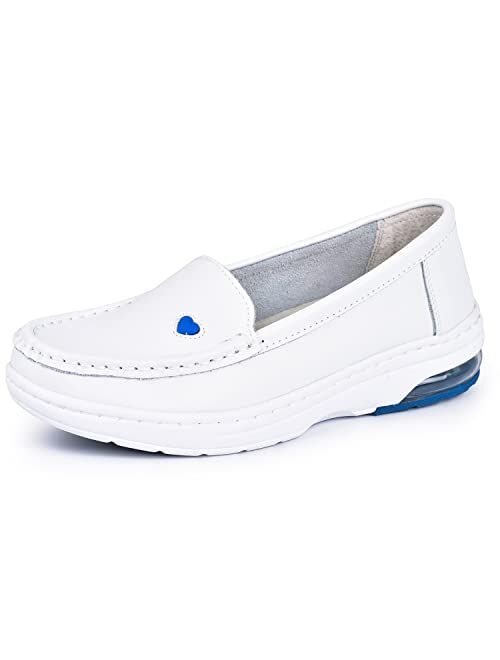 Sasuwa Nurse Shoes for Women Comfortable Work Shoes Non Slip White Nursing Shoes
