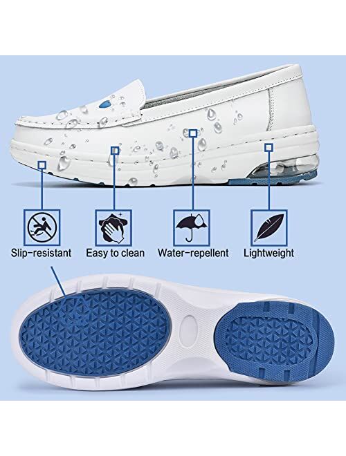 Sasuwa Nurse Shoes for Women Comfortable Work Shoes Non Slip White Nursing Shoes