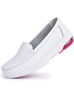 Sasuwa Women‘s White Nursing Shoes Slip on Nurse Shoes for Work Comfortable