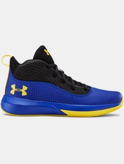 Grade School UA Lockdown 4 Basketball Shoes