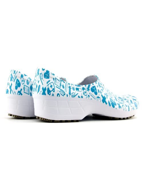 Sticky Professional Shoes for Women - Nursing Waterproof Non-Slip - Printed Colorful Nursing Shoes