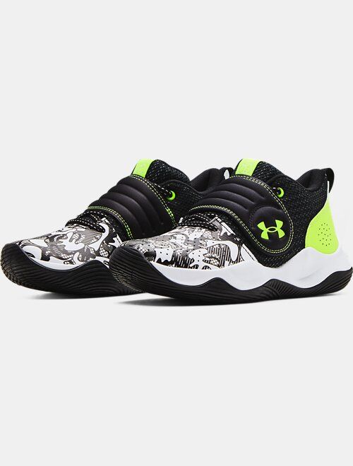 Under Armour Grade School UA Zone BB Colorshift Basketball Shoes