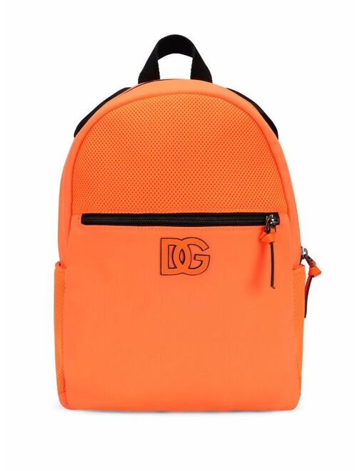 Dolce & Gabbana Kids logo plaque backpack