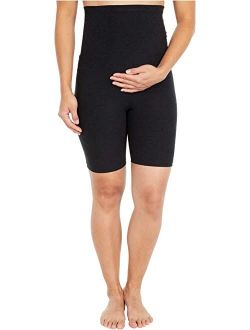 Maternity Spacedye Empire Waisted Biker Shorts