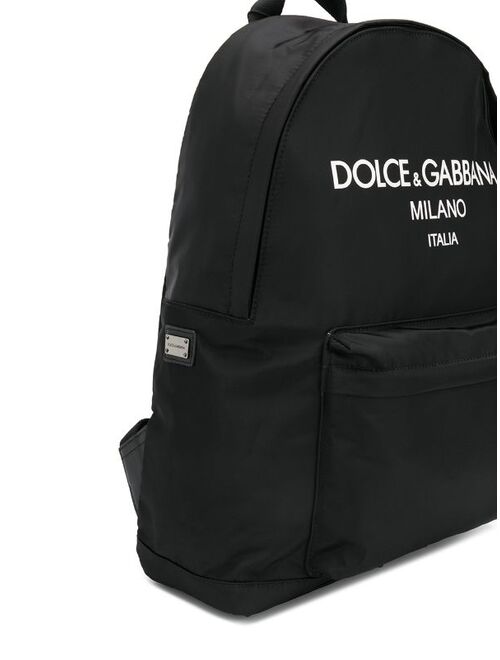 Dolce & Gabbana Kids logo print backpack