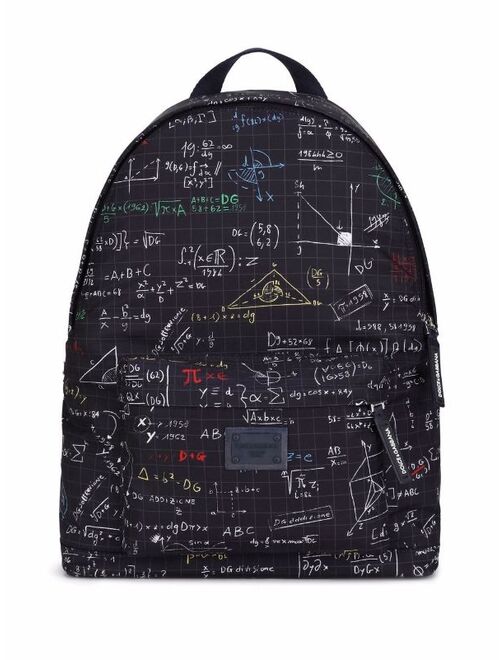 Dolce & Gabbana Kids algebra-print backpack