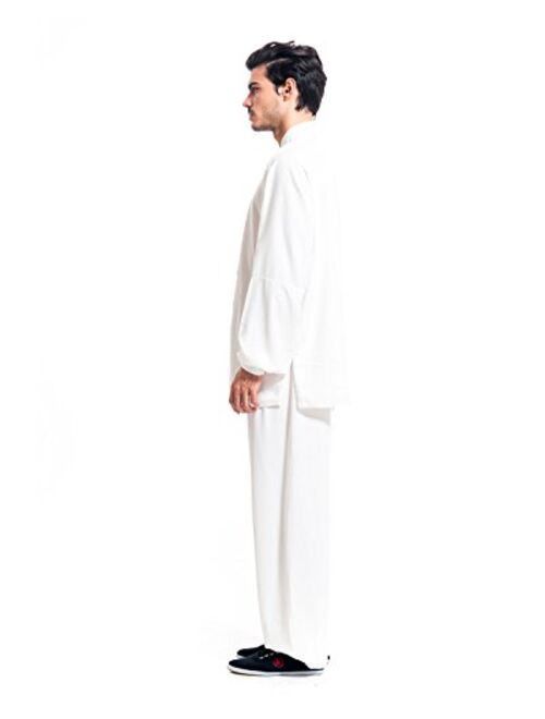 ICNBUYS Men's Kung Fu Tai Chi Uniform Cotton Silk