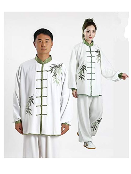Uigerl Hand Embroidery Unisex Tai Chi Uniform Cotton Chinese Kung Fu artial Arts Wear