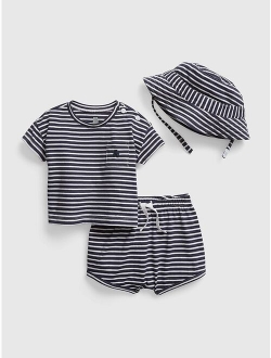 Baby 3-Piece Stripe Outfit Set