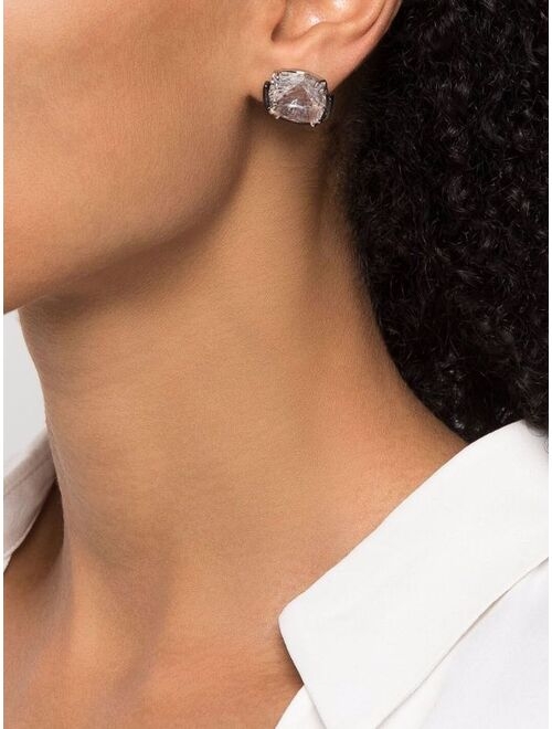 Swarovski Harmonia cushion cut crystal stud earrings