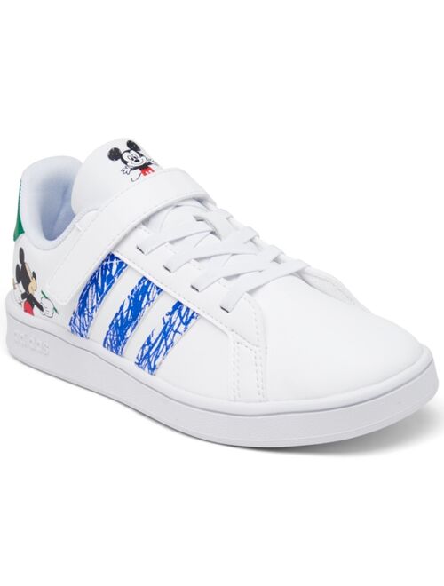 adidas X Disney Little Kids Grand Court Stay-Put Closure Casual Sneakers from Finish Line