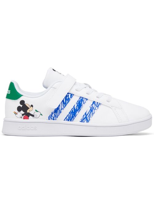 adidas X Disney Little Kids Grand Court Stay-Put Closure Casual Sneakers from Finish Line
