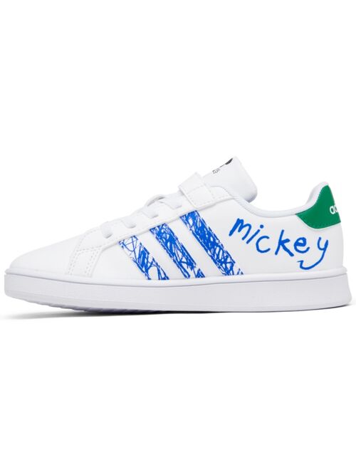 adidas X Disney Little Kids Grand Court Stay-Put Closure Casual Sneakers from Finish Line