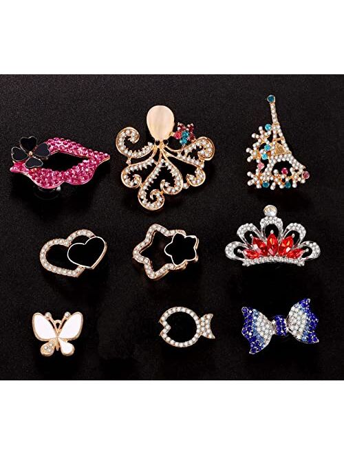 Daloo 27 PCS Bling Bling Shoe Charms for Women Bling Chrams for Crocs for Adults- Clog Shoes Decorations for kids -Girls Shoe Decoration Charms for Adults - Bling Charms 