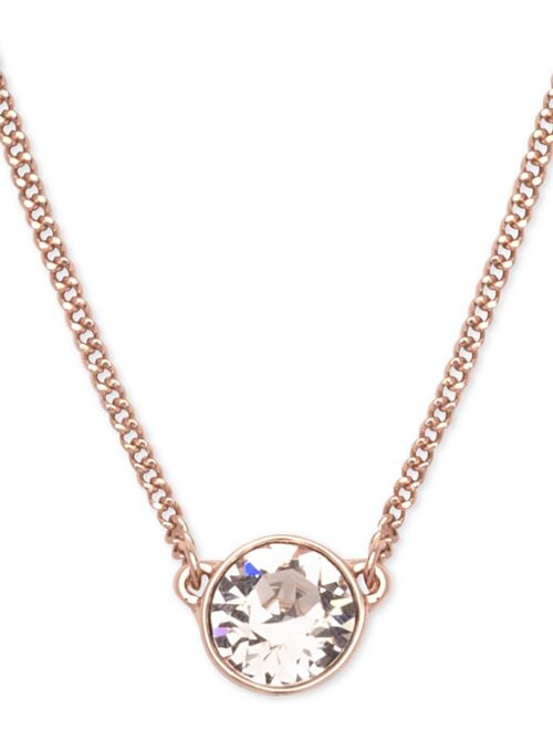 Givenchy Crystal Pendant Necklace, 16" + 2" Extender