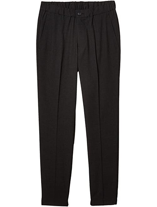 Kenneth Cole Reaction Stretch Check Slim Fit Flat Front Flex Waistband Dress Pants