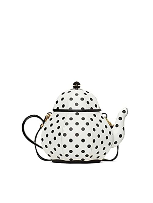 Kate Spade New York Wonderland Teapot Polka Dot Crossbody Purse Bag
