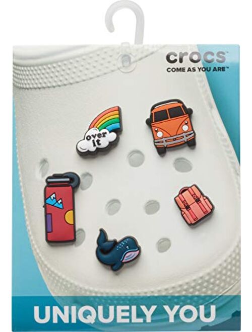 Crocs Jibbitz 5-Pack Travel Shoe Charms | Jibbitz for Crocs, Off the Grid, Small