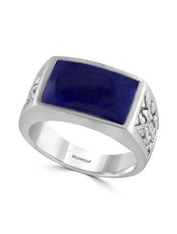 925 Sterling Silver Lapis Lazuli Ring, 3.95 TCW IRS0H895L1