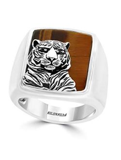 925 Sterling Silver Tiger Eye Tiger Ring, 7.5 TCW IRS0K236M0