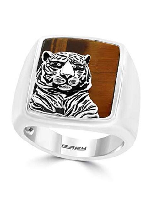 Effy 925 Sterling Silver Tiger Eye Tiger Ring, 7.5 TCW IRS0K236M0