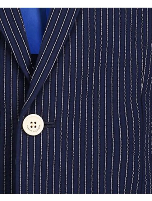 Tommy Hilfiger Boys' Blazer Suit Jacket, Button Closure, Notch Lapel & Front Flap Pockets