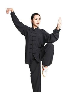ZooBoo Unisex Womens Linen Kung Fu Tai Chi Uniform Martial Arts Wear