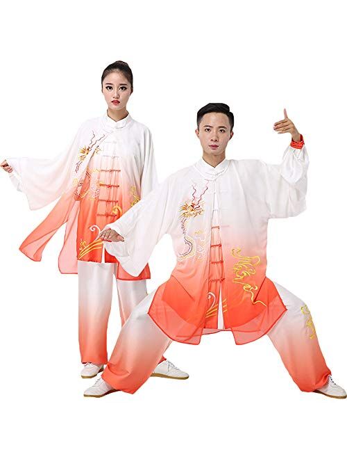 ZooBoo Tai Chi Uniform Clothing - Qi Gong Martial Arts Wing Chun Shaolin Kung Fu Taekwondo Training Cloths