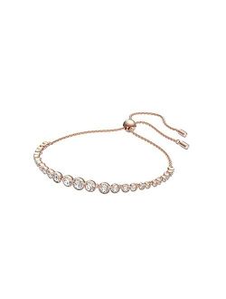 Women's Emily Tennis Style Bracelet Collection, Clear Crystals, Blue Crystals, Pink Crystals (Amazon Exclusive)