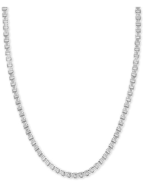 EFFY Collection EFFY® Men's Box Link 22" Chain Necklace in Sterling Silver