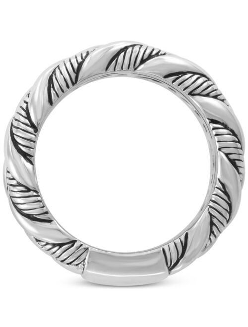 EFFY Collection EFFY® Men's Braided Ring in Sterling Silver