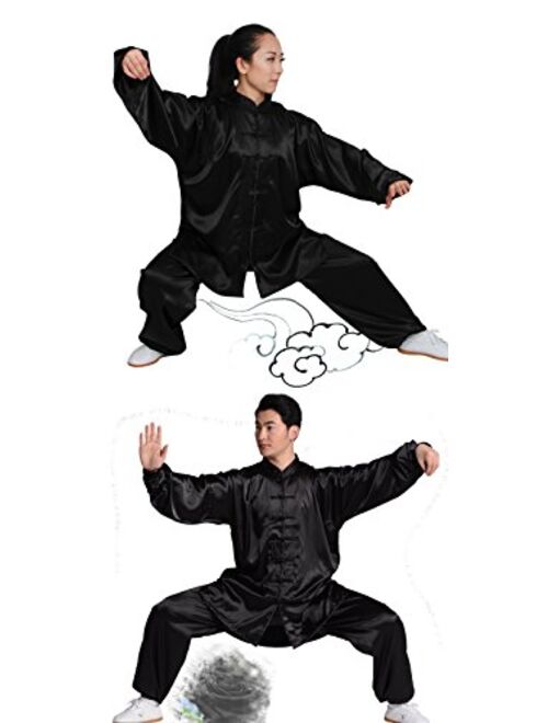 ZooBoo Unisex Korean Silk Tai Chi Uniforms Kung Fu Clothing