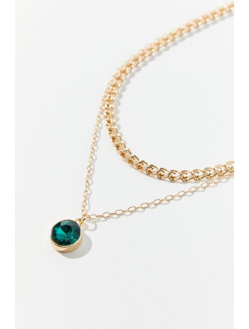 Urban Outfitters Amber Gem Layer Necklace