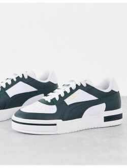 CA Pro sneakers in white and dark green