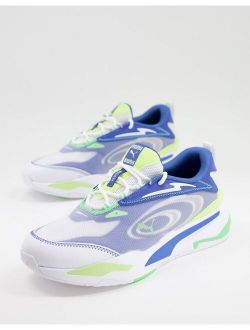 RS Fast Paradise sneakers in white and blue