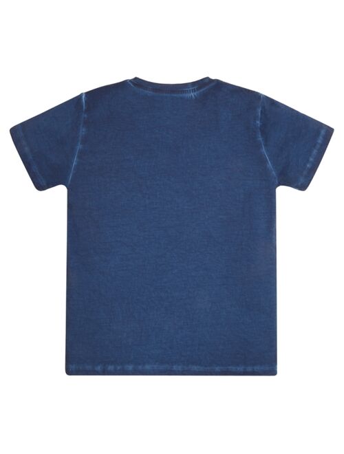 GUESS Big Boys Applique Logo Washed T-shirt