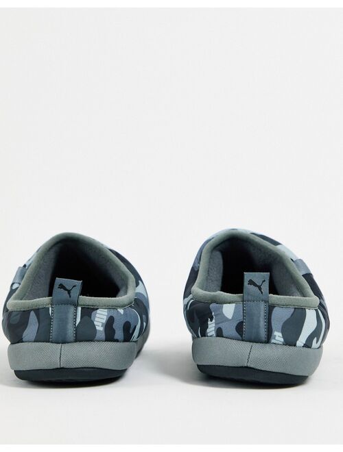 Puma Scuff slippers in black camo