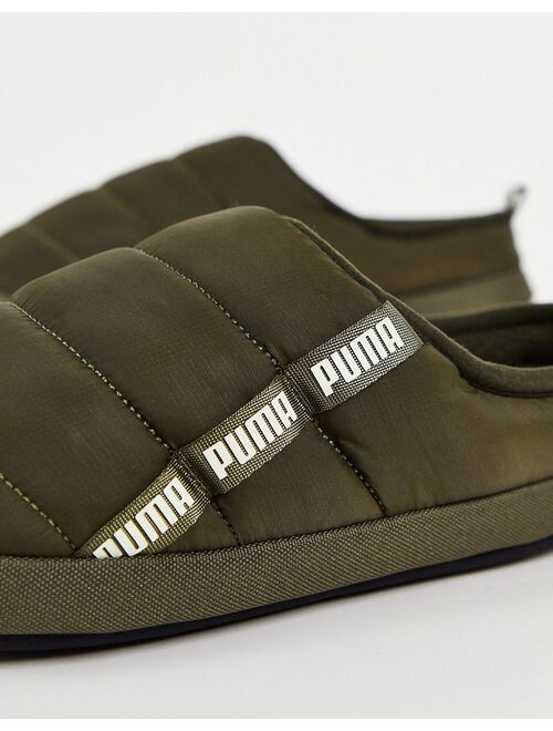 Puma Scuff slippers in dark green