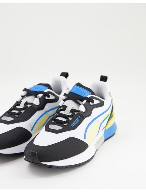 Puma Mirage Tech sneakers in black and yellow