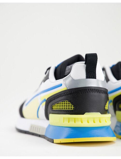 Puma Mirage Tech sneakers in black and yellow