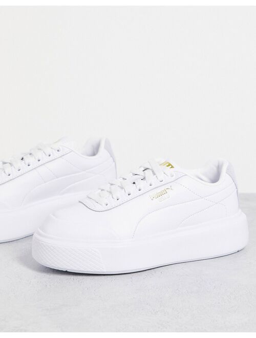 Puma Oslo Femme sneakers in white and baby blue