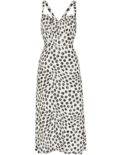 MM6 Maison Margiela Reformation Callan fitted-bodice printed dress