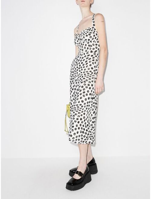 MM6 Maison Margiela Reformation Callan fitted-bodice printed dress