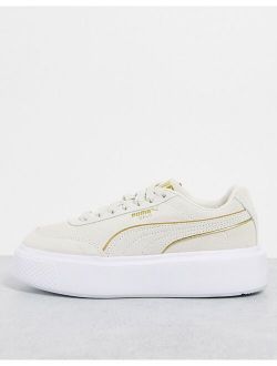 Oslo Maja leather sneakers in ivory glow and gold