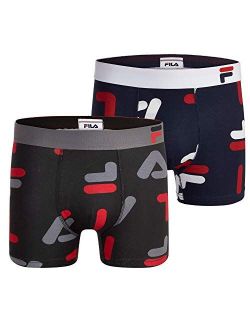 Men's 3" No Fly Boxer Brief with Built in Pouch Support (2-Pack of Trunk Briefs)