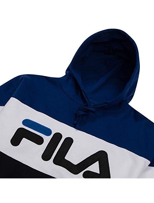 FILA Mens Big and Tall Colorblock Pullover Hoodie