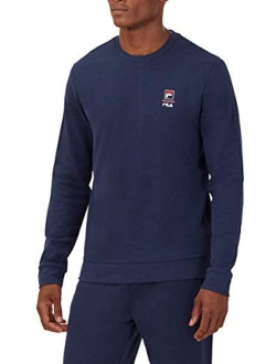 Mens Long Sleeve Crew Neck Lightweight Sweatshirt